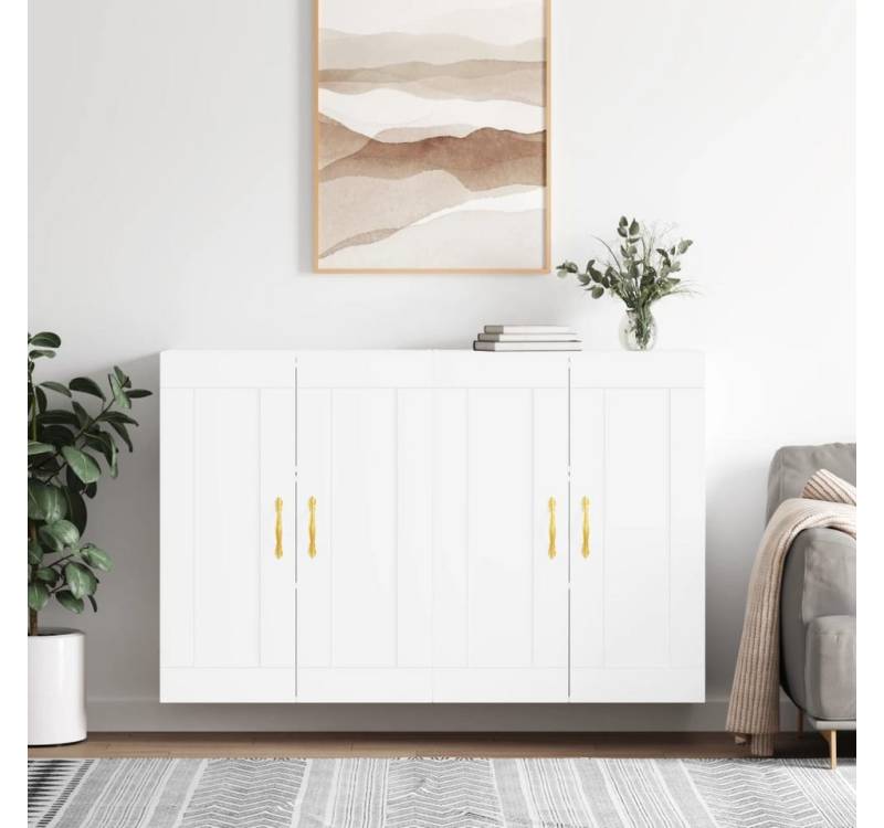 furnicato Wandhängeschrank Wandschränke 2 Stk. Weiß Holzwerkstoff, 1-tlg. furnicato Wandhängeschrank Wandschränke 2 Stk. Weiß Holzwerkstoff, 1-tlg. von furnicato