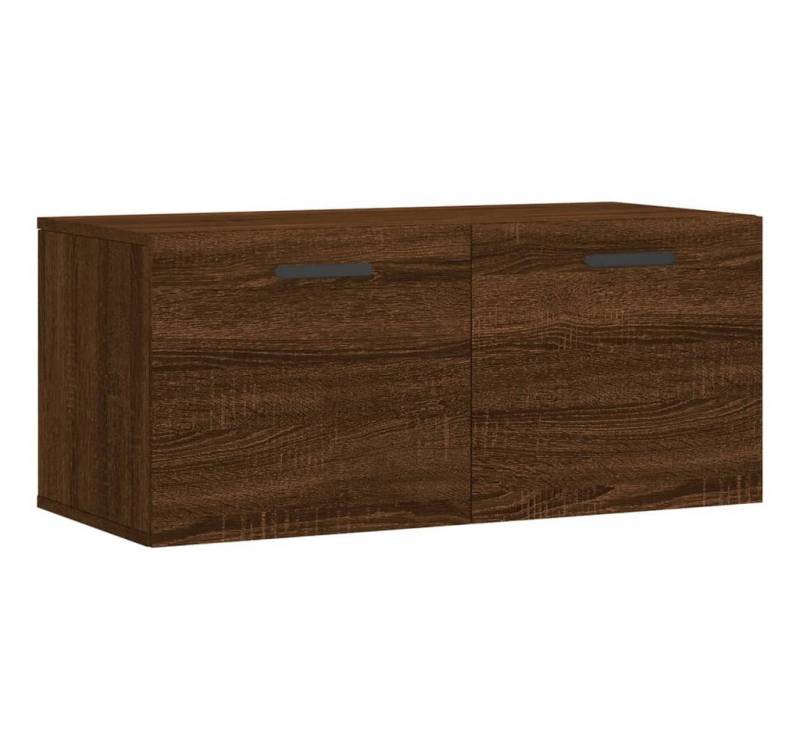 furnicato Wandhängeschrank Wandschrank Braun Eichen-Optik 80x36,5x35 cm Holzwerkstoff, 1-tlg. von furnicato