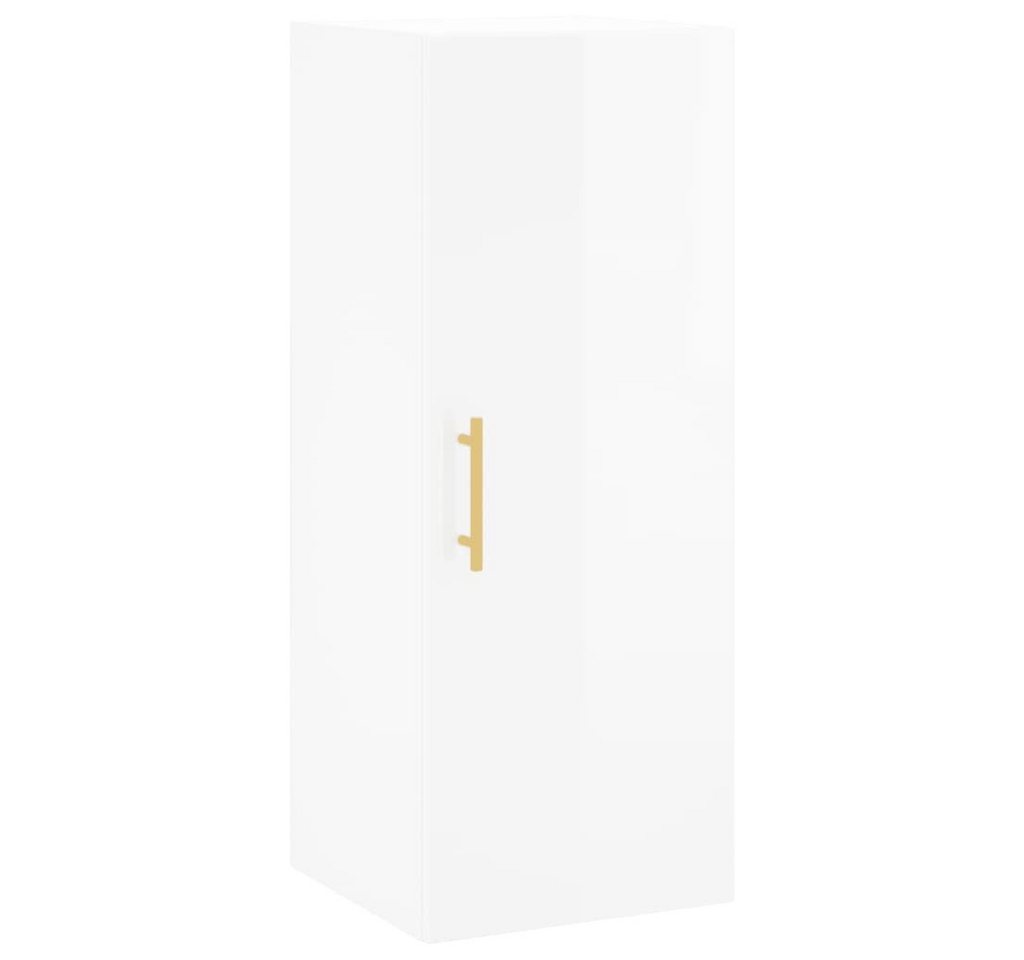 furnicato Wandhängeschrank Wandschrank Hochglanz-Weiß 34,5x34x90 cm, 1-tlg. furnicato Wandhängeschrank Wandschrank Hochglanz-Weiß 34,5x34x90 cm, 1-tlg. von furnicato