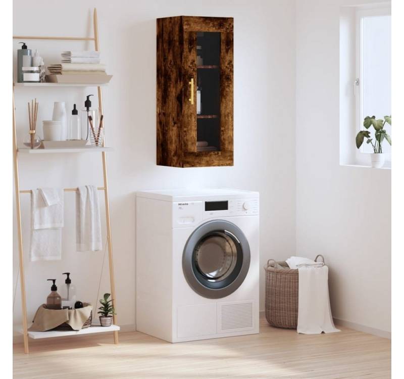 furnicato Wandhängeschrank Wandschrank Räuchereiche 34,5x34x90 cm, 1-tlg. furnicato Wandhängeschrank Wandschrank Räuchereiche 34,5x34x90 cm, 1-tlg. von furnicato