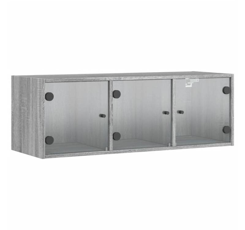 furnicato Wandhängeschrank Wandschrank mit Glastüren Grau Sonoma 102x37x35 cm, 1-tlg. furnicato Wandhängeschrank Wandschrank mit Glastüren Grau Sonoma 102x37x35 cm, 1-tlg. von furnicato