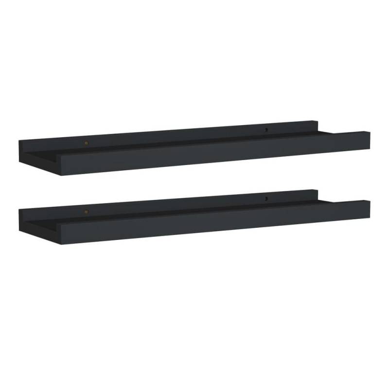 furnicato Wandregal Bilderleisten 2 Stk. Schwarz 40x9x3 cm MDF, 2-tlg. furnicato Wandregal Bilderleisten 2 Stk. Schwarz 40x9x3 cm MDF, 2-tlg. von furnicato