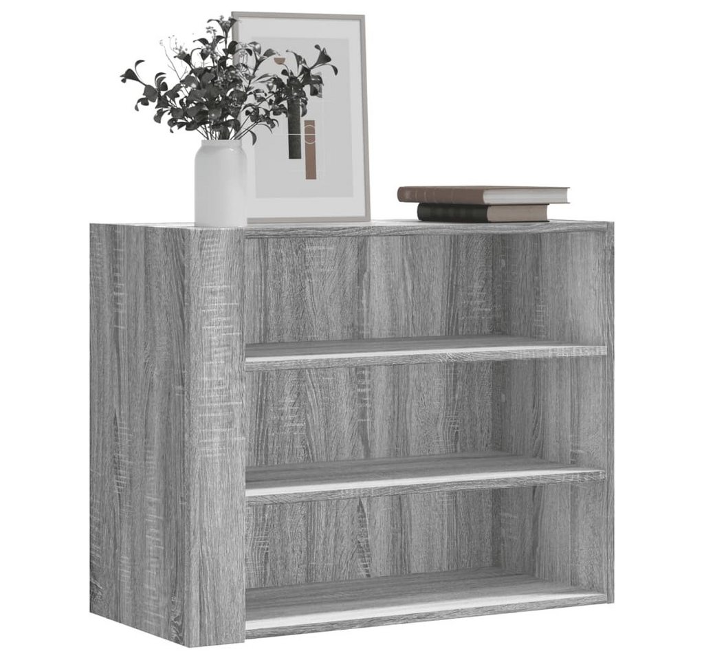 furnicato Wandregal Grau Sonoma 75x35x60 cm Holzwerkstoff, 1-tlg. von furnicato