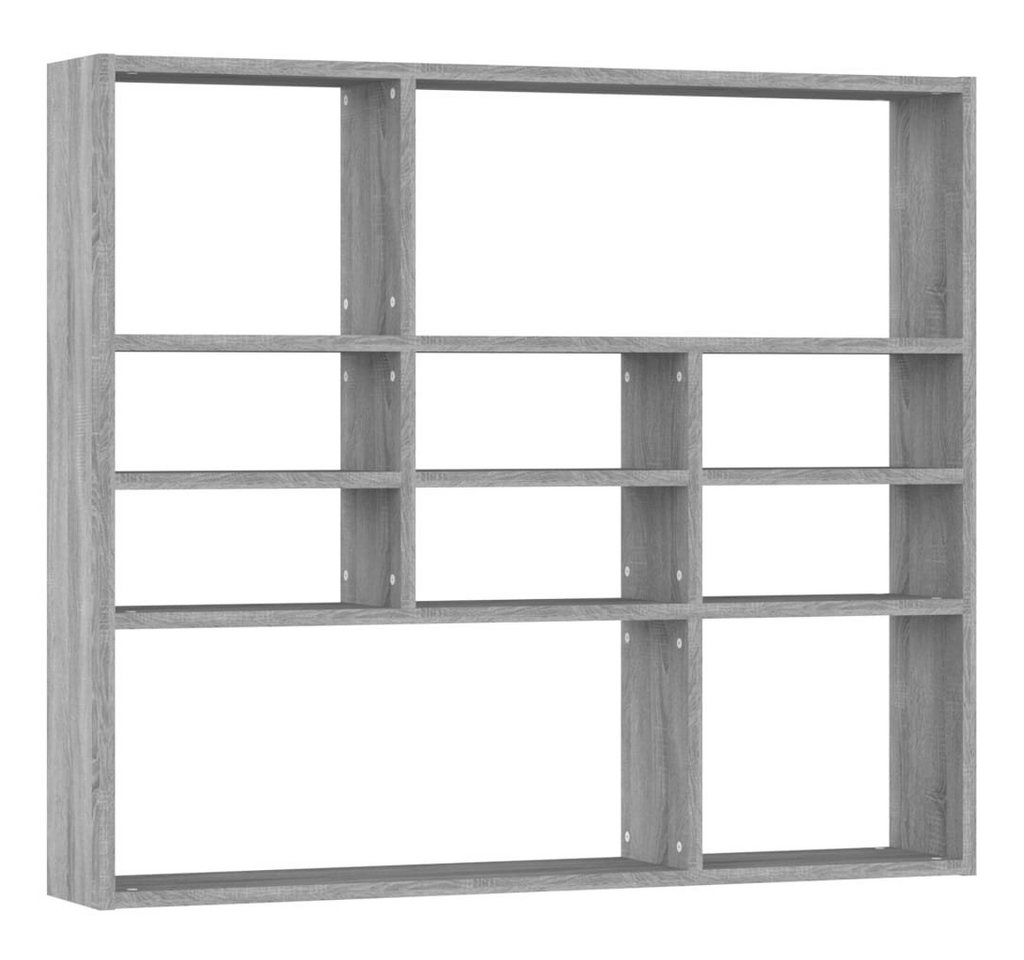 furnicato Wandregal Grau Sonoma 90x16x78 cm Holzwerkstoff, 1-tlg. von furnicato