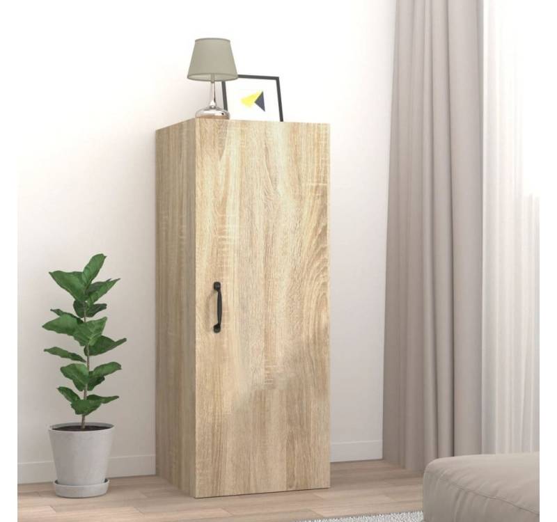 furnicato Wandregal Hängeschrank Sonoma-Eiche 34,5x34x90 cm Holzwerkstoff von furnicato