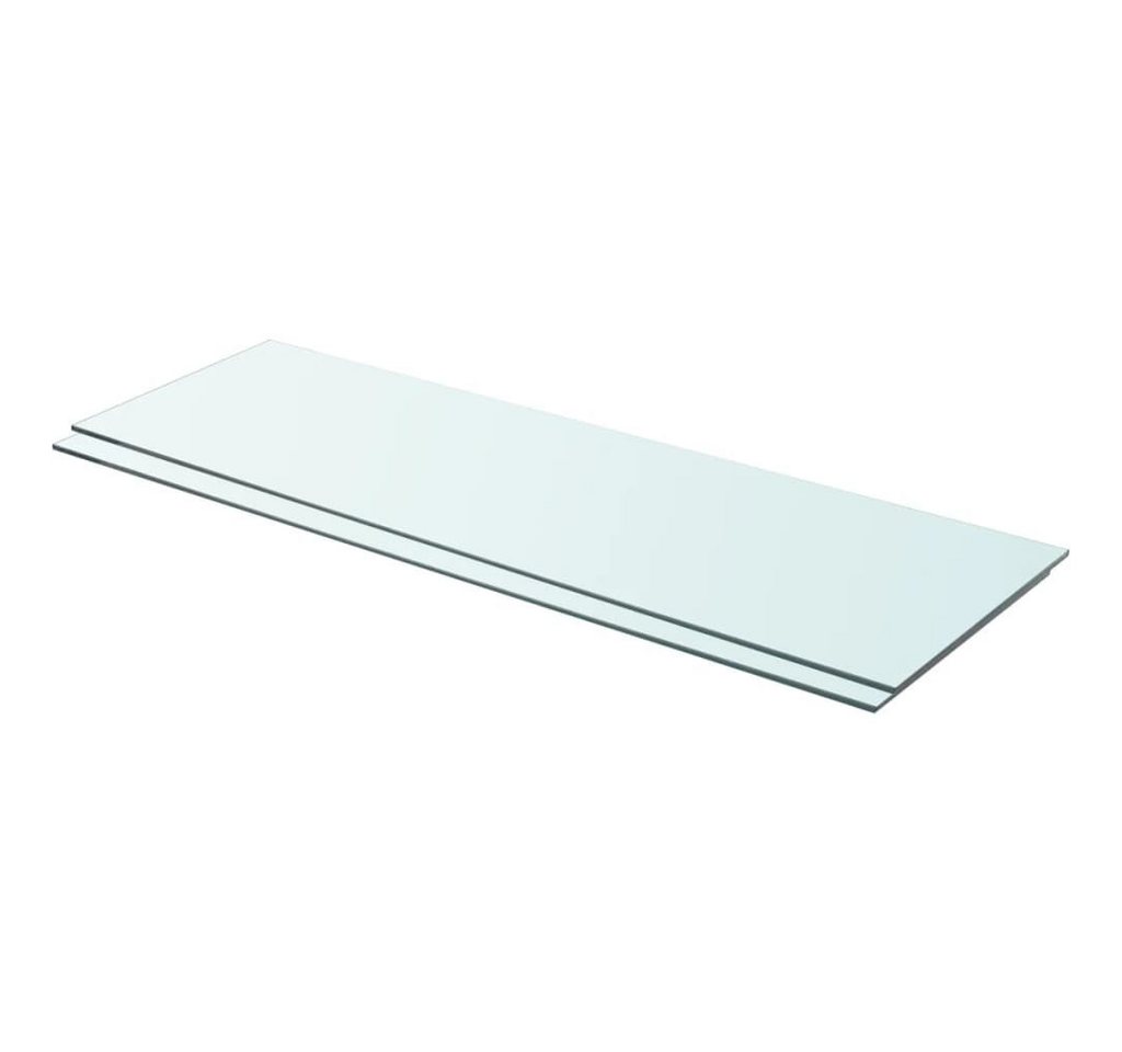 furnicato Wandregal Regalböden 2 Stk. Glas Transparent 90x30 cm, 2-tlg. von furnicato
