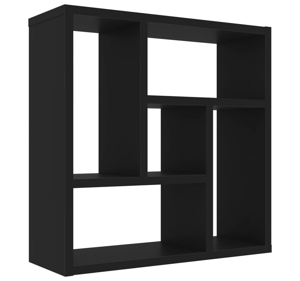 furnicato Wandregal Schwarz 45,1x16x45,1 cm Holzwerkstoff von furnicato