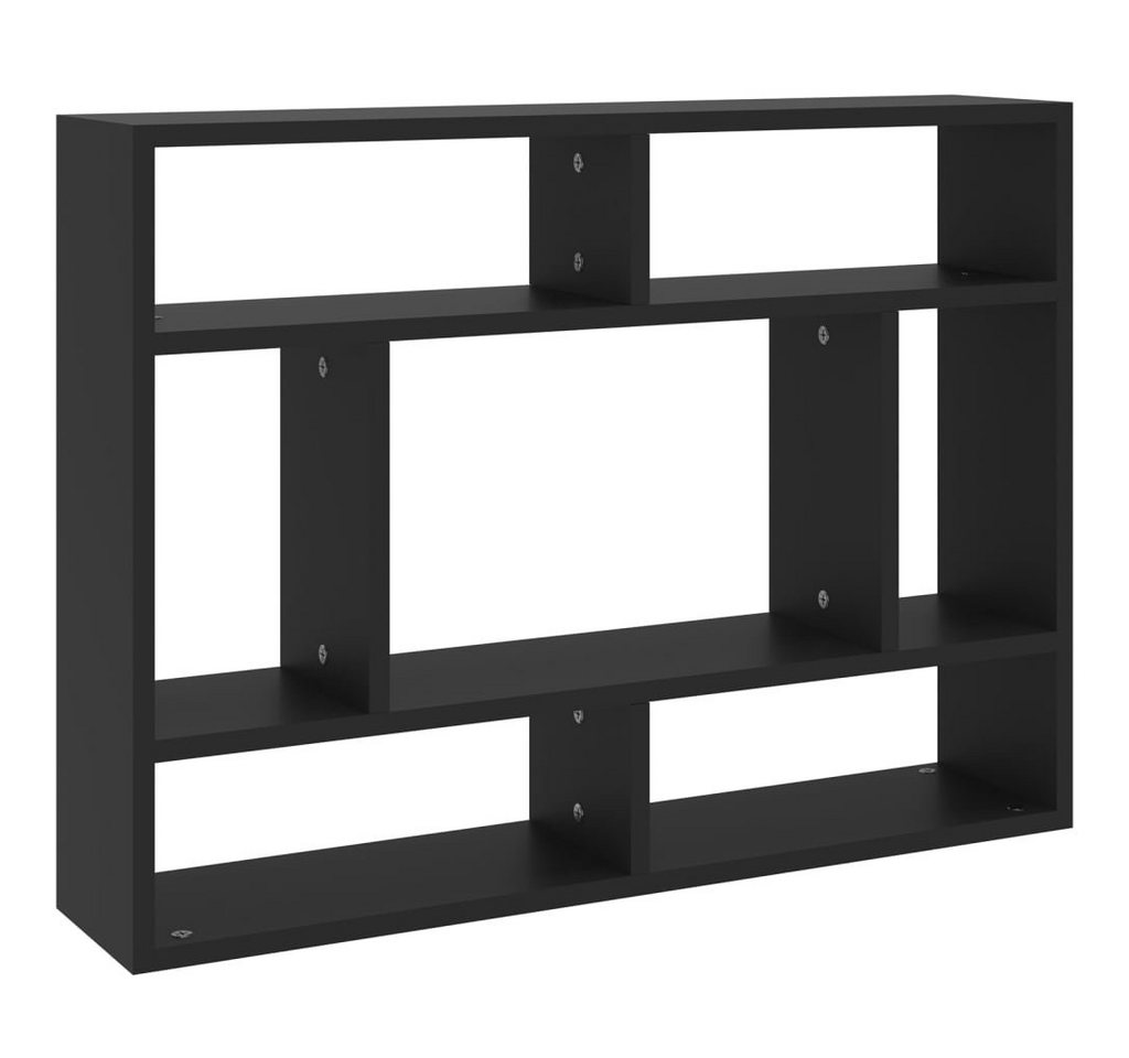 furnicato Wandregal Schwarz 75x16x55 cm Holzwerkstoff, 1-tlg. von furnicato