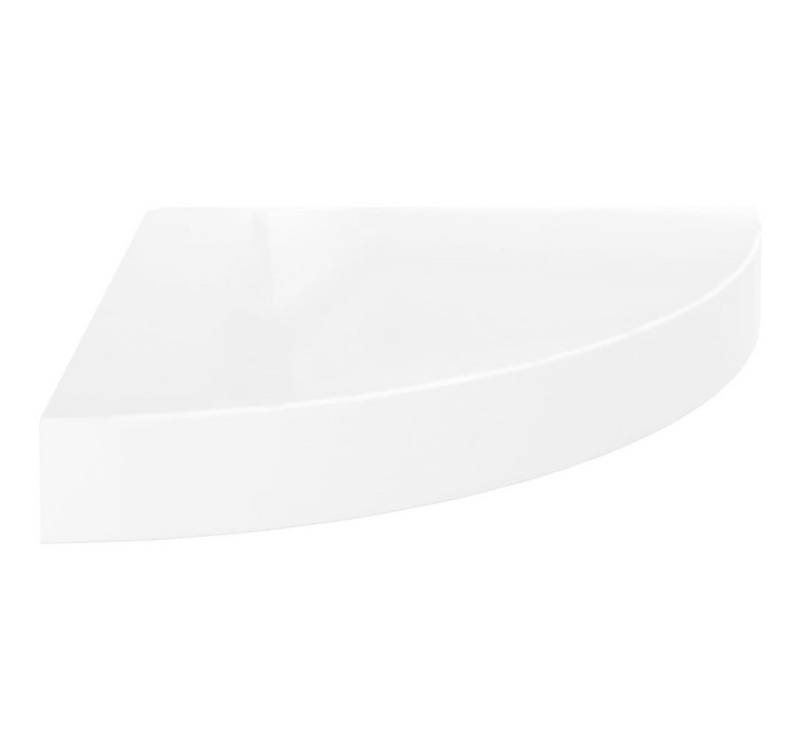 furnicato Wandregal Schwebendes Eckregal Hochglanz-Weiß 25x25x3,8 cm MDF, 1-tlg. furnicato Wandregal Schwebendes Eckregal Hochglanz-Weiß 25x25x3,8 cm MDF, 1-tlg. von furnicato