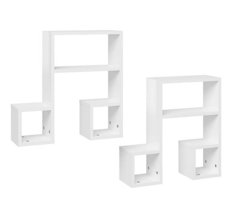 furnicato Wandregal Wandregale 2 Stk. Hochglanz-Weiß 50x15x50 cm Holzwerkstoff, 2-tlg. furnicato Wandregal Wandregale 2 Stk. Hochglanz-Weiß 50x15x50 cm Holzwerkstoff, 2-tlg. von furnicato