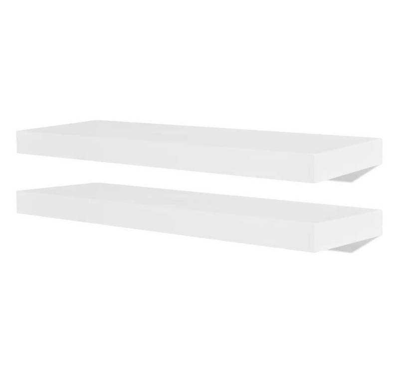 furnicato Wandregal Wandregale 2 Stk. MDF Weiß, 1-tlg. von furnicato