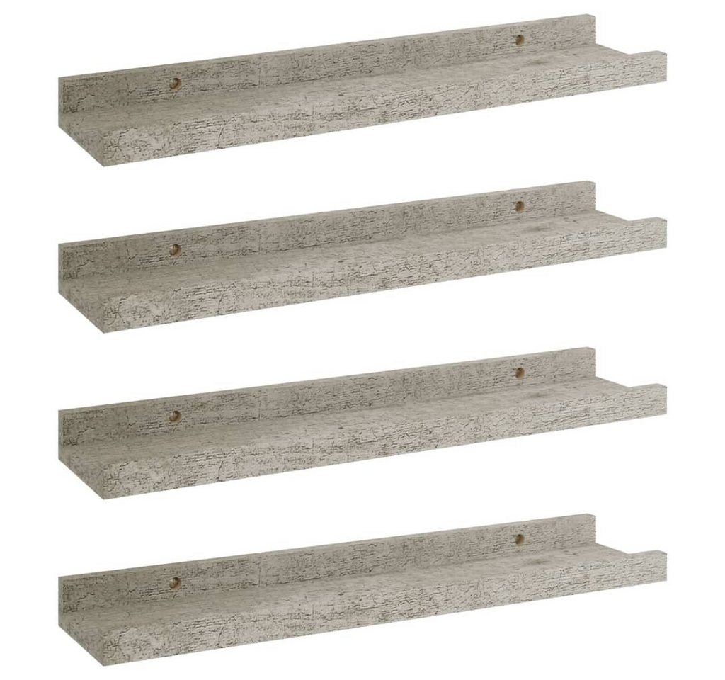furnicato Wandregal Wandregale 4 Stk. Betongrau 40x9x3 cm, 4-tlg. von furnicato