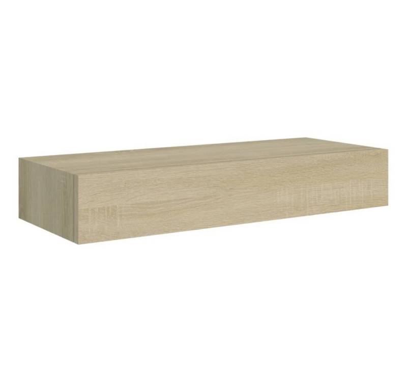 furnicato Wandregal mit Schublade Eichen-Optik 60x23,5x10 cm MDF, 1-tlg. von furnicato