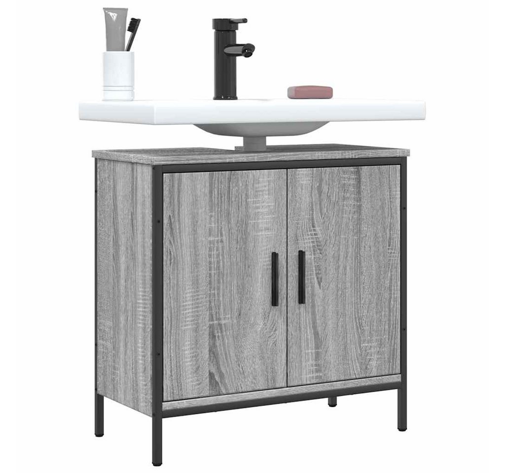 furnicato Waschbeckenschrank Waschbeckenunterschrank Grau Sonoma 60x30x60 cm Holzwerkstoff von furnicato