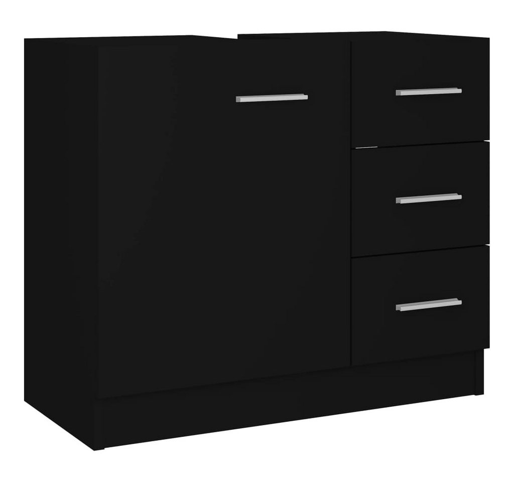 furnicato Waschbeckenunterschrank Schwarz 63x30x54 cm Holzwerkstoff (1-St) von furnicato