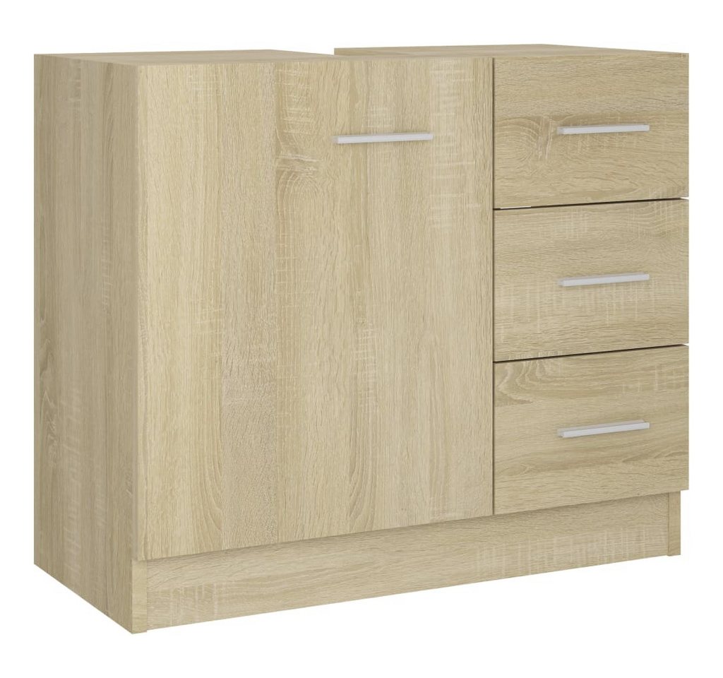 furnicato Waschbeckenunterschrank Sonoma-Eiche 63x30x54 cm Holzwerkstoff (1-St) von furnicato