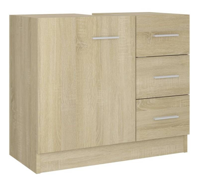 furnicato Waschbeckenunterschrank Sonoma-Eiche 63x30x54 cm Holzwerkstoff (1-St) von furnicato