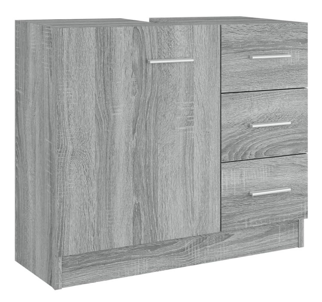 furnicato Waschbeckenunterschrank Waschbeckenschrank Grau Sonoma 63x30x54 cm Holzwerkstoff von furnicato