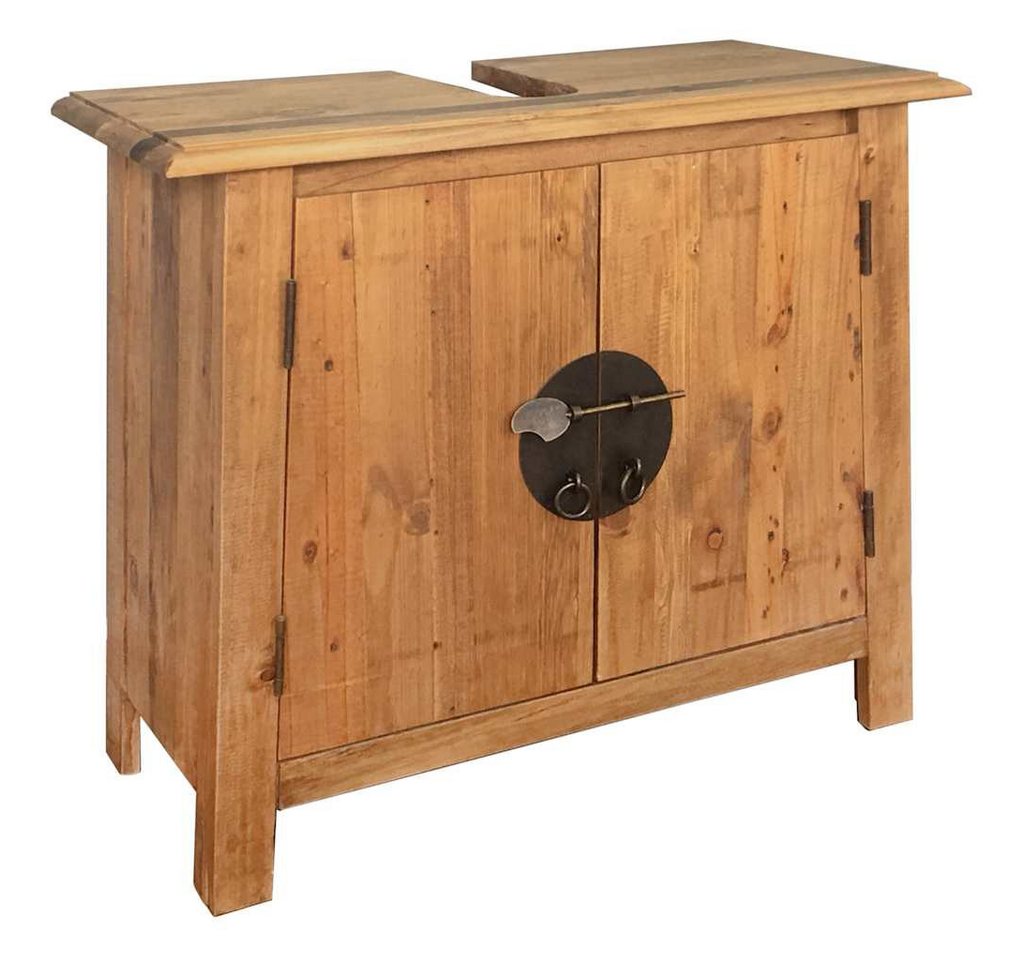 furnicato Waschtisch Badezimmer-Unterschrank Massivholz Kiefer 70x32x63 cm von furnicato