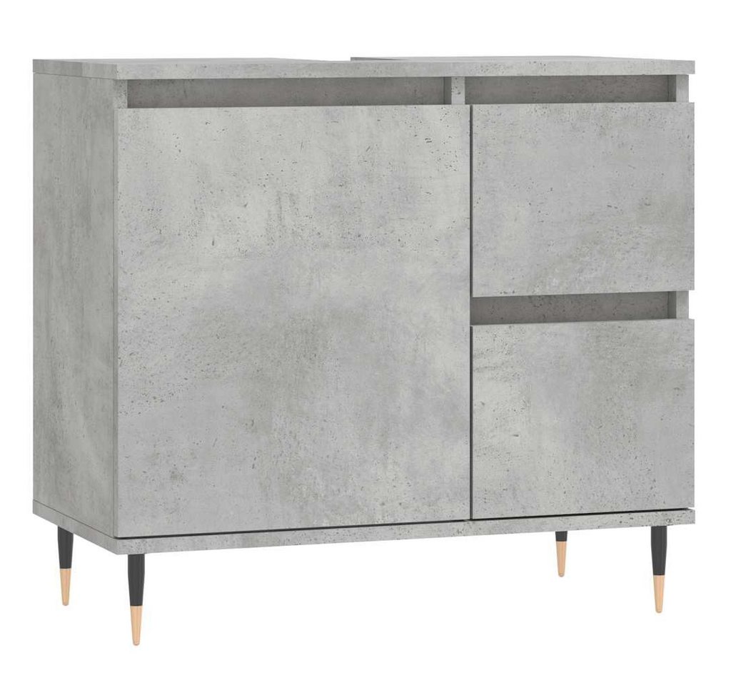 furnicato Waschtisch Badschrank Betongrau 65x33x60 cm Holzwerkstoff von furnicato
