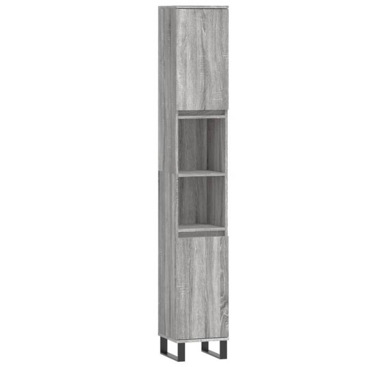 furnicato Waschtisch Badschrank Grau Sonoma 30x30x190 cm Holzwerkstoff furnicato Waschtisch Badschrank Grau Sonoma 30x30x190 cm Holzwerkstoff von furnicato