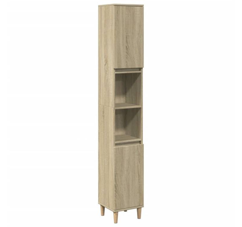 furnicato Waschtisch Badschrank Sonoma-Eiche 30x30x190 cm Holzwerkstoff furnicato Waschtisch Badschrank Sonoma-Eiche 30x30x190 cm Holzwerkstoff von furnicato
