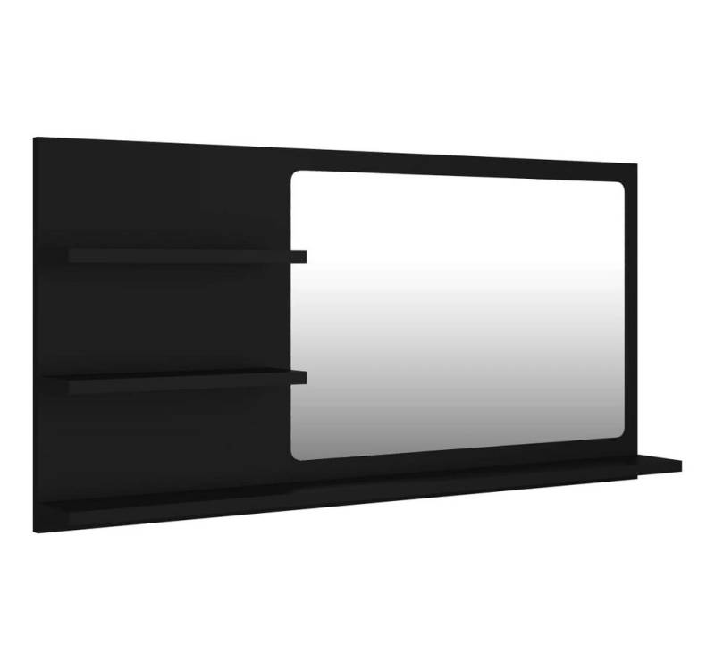 furnicato Waschtisch Badspiegel Schwarz 90x10,5x45 cm Holzwerkstoff (1-St) von furnicato