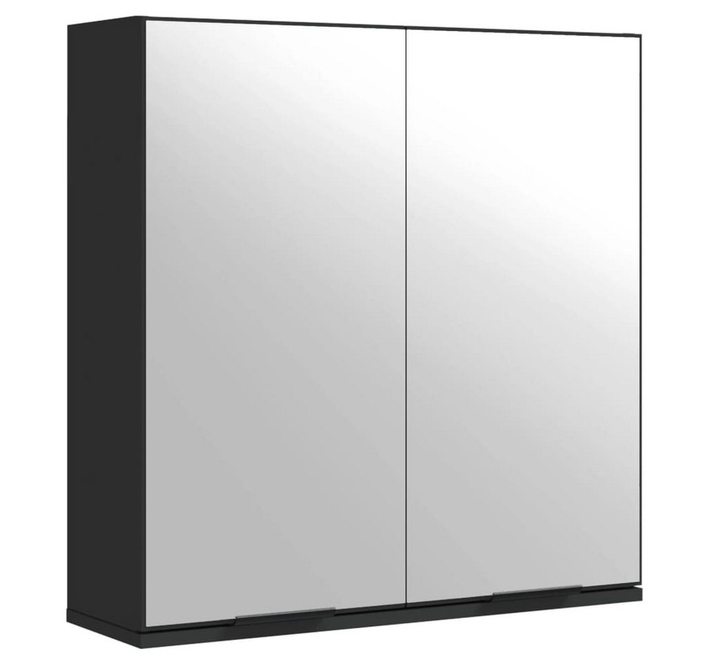 furnicato Waschtisch Spiegelschrank Schwarz 64x20x67 cm Holzwerkstoff furnicato Waschtisch Spiegelschrank Schwarz 64x20x67 cm Holzwerkstoff von furnicato