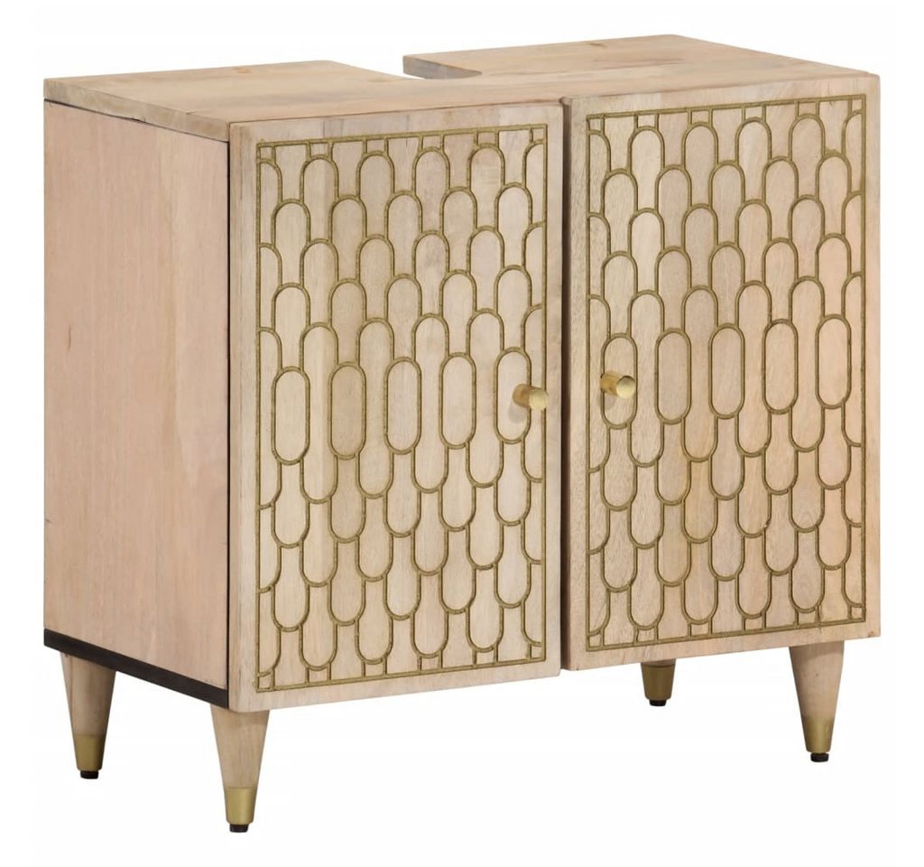 furnicato Waschtisch Waschbeckenunterschrank 62x33x58 cm Massivholz von furnicato