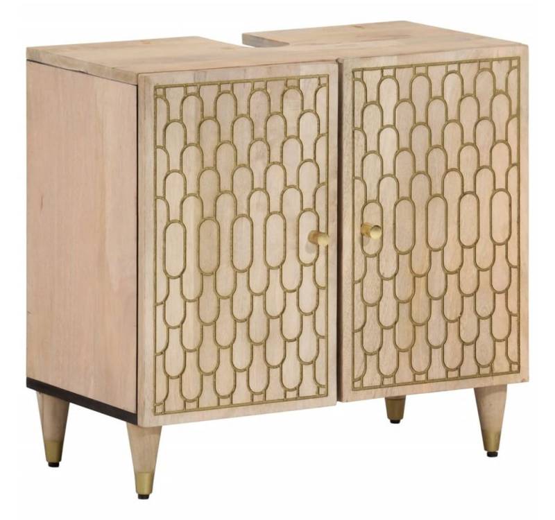 furnicato Waschtisch Waschbeckenunterschrank 62x33x58 cm Massivholz von furnicato