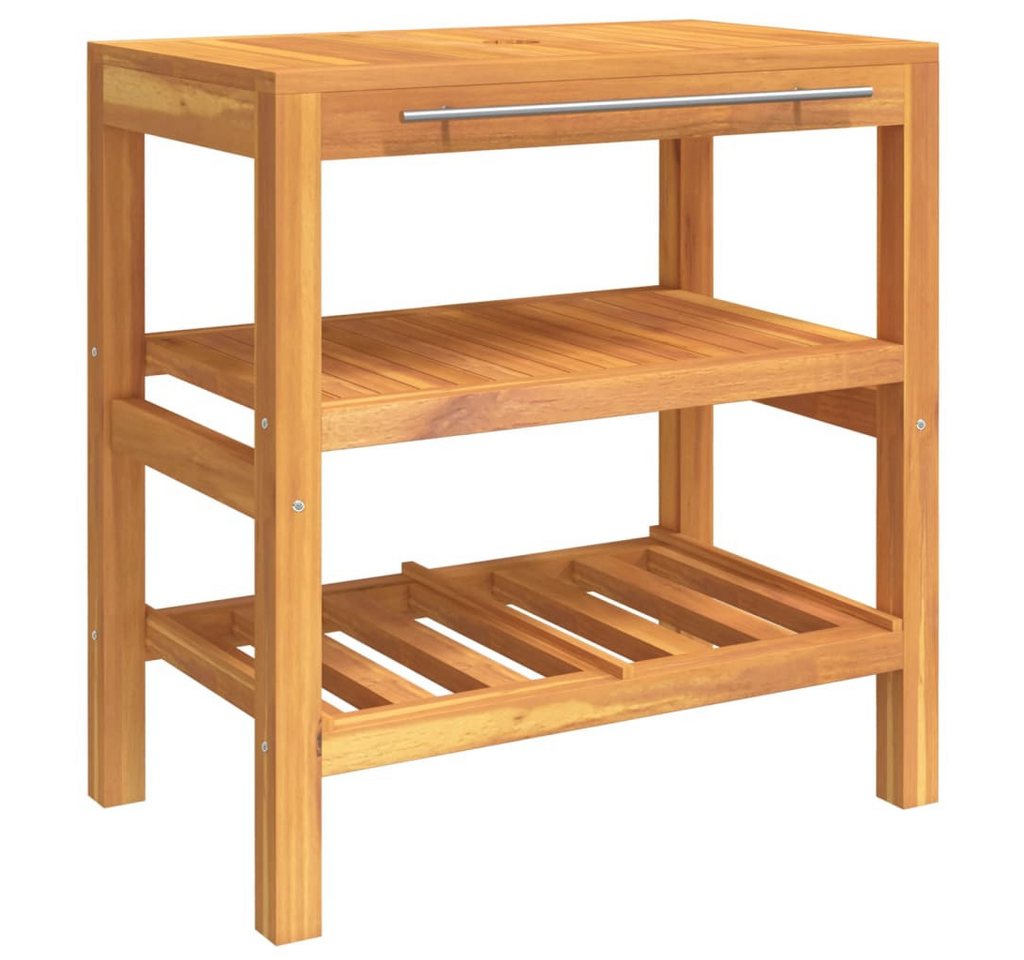 furnicato Waschtisch mit 2 Ablagen 74x45x75 cm Massivholz furnicato Waschtisch mit 2 Ablagen 74x45x75 cm Massivholz von furnicato