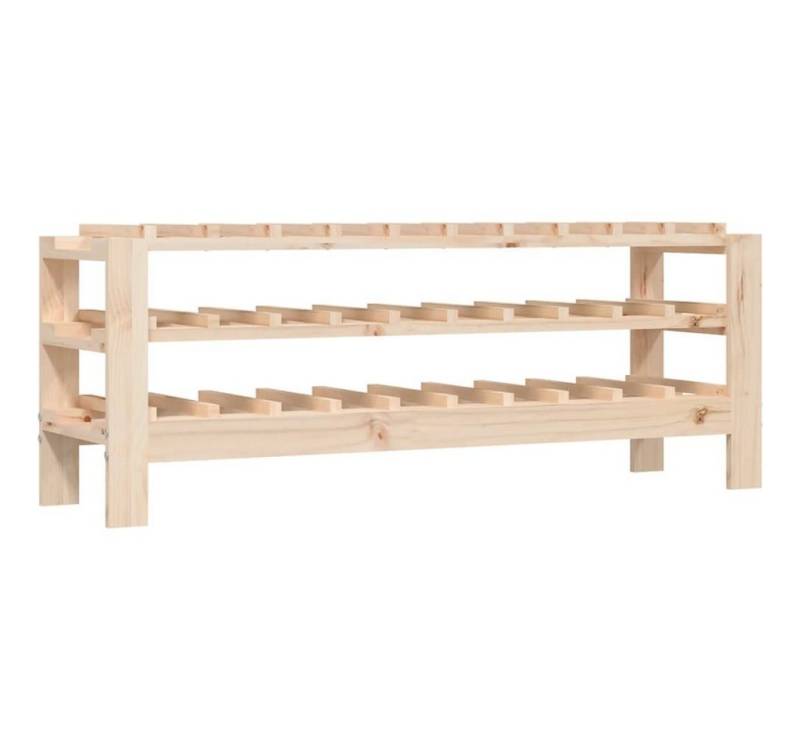 furnicato Weinregal 109,5x30x42 cm Massivholz Kiefer, 1-tlg. von furnicato