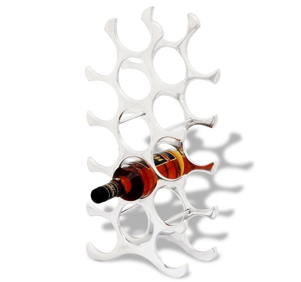 furnicato Weinregal Flaschenregal für 15 Flaschen Silbern Aluminium, 1-tlg. furnicato Weinregal Flaschenregal für 15 Flaschen Silbern Aluminium, 1-tlg. von furnicato