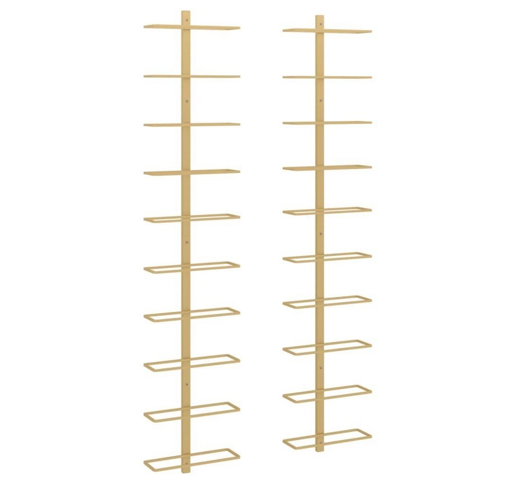 furnicato Weinregal Wand-Weinregale für 10 Flaschen 2 Stk. Golden Metall, 1-tlg. furnicato Weinregal Wand-Weinregale für 10 Flaschen 2 Stk. Golden Metall, 1-tlg. von furnicato
