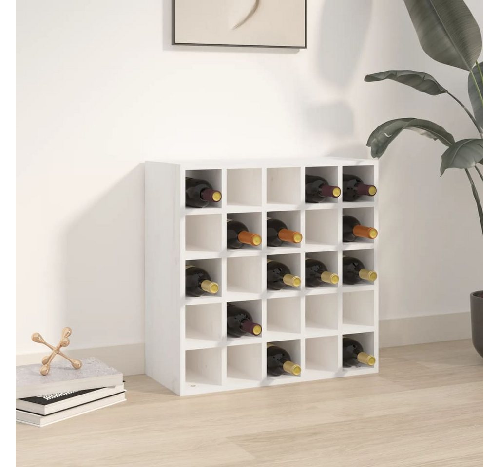 furnicato Weinregal Weinschrank Weiß 56 x 25 x 56 cm Massivholz Kiefer, 1-tlg. furnicato Weinregal Weinschrank Weiß 56 x 25 x 56 cm Massivholz Kiefer, 1-tlg. von furnicato