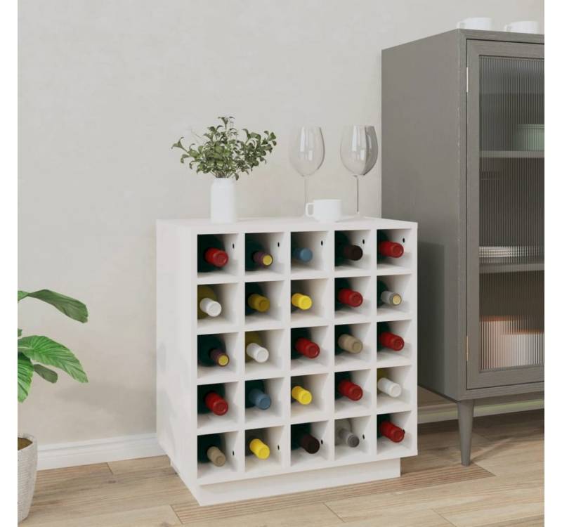 furnicato Weinregal Weiß 55,5x34x61 cm Massivholz Kiefer, 1-tlg. furnicato Weinregal Weiß 55,5x34x61 cm Massivholz Kiefer, 1-tlg. von furnicato