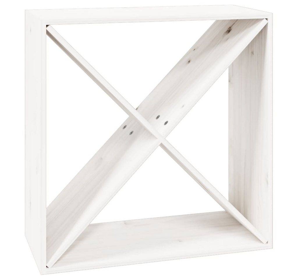 furnicato Weinregal Weiß 62x25x62 cm Massivholz Kiefer, 1-tlg. furnicato Weinregal Weiß 62x25x62 cm Massivholz Kiefer, 1-tlg. von furnicato