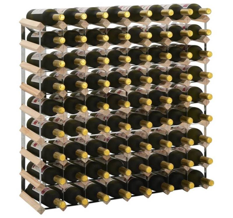 furnicato Weinregal für 72 Flaschen Massivholz Kiefer von furnicato