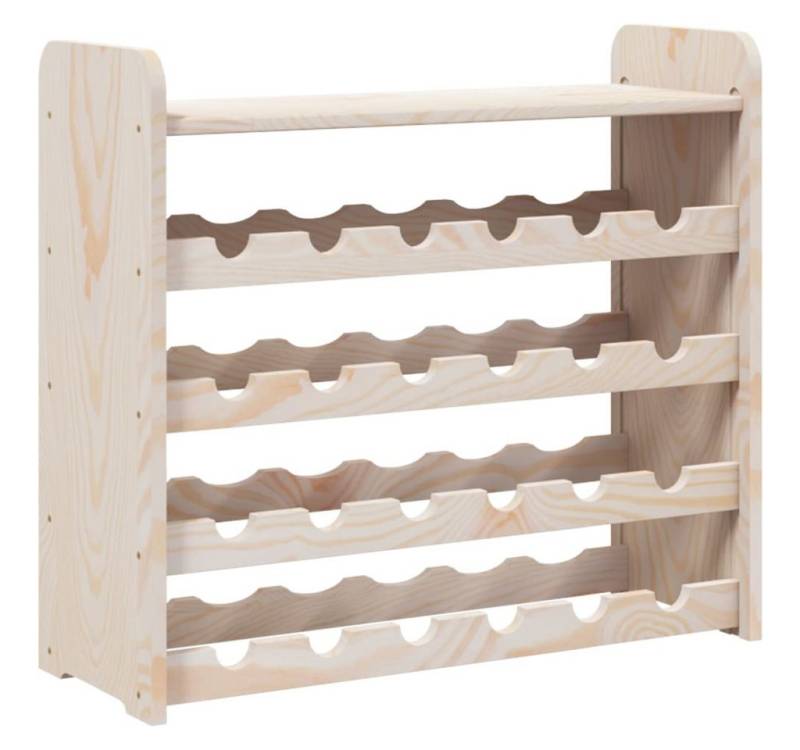 furnicato Weinregal mit Oberplatte 67,5x25x60 cm Massivholz Kiefer, 1-tlg. von furnicato