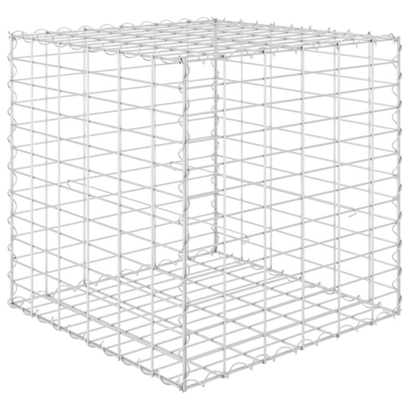 furnicato Würfel-Gabionen-Hochbeet Stahldraht 60x60x60 cm von furnicato