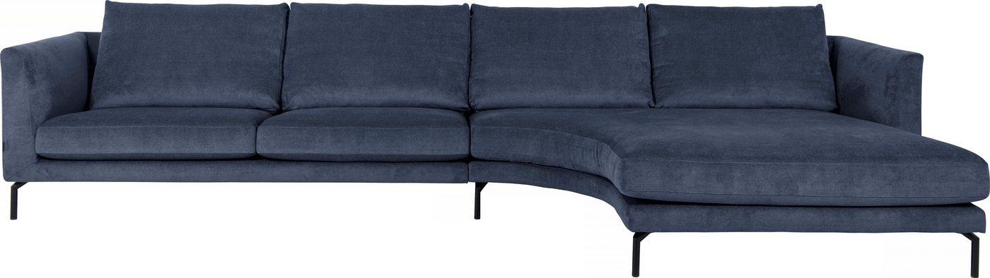 furninova Ecksofa, mit abgerundetem Longchair, im skandinavischen Design von furninova