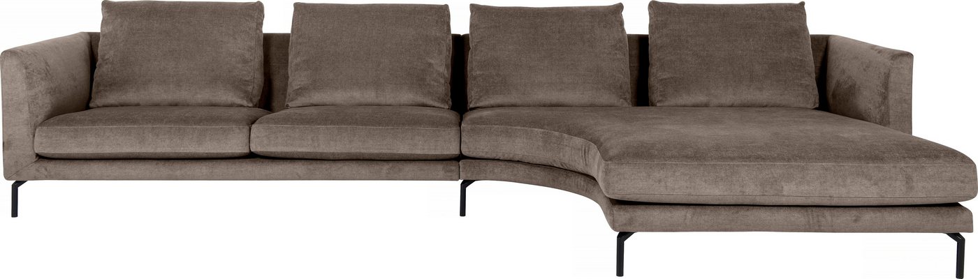 furninova Ecksofa, mit abgerundetem Longchair, im skandinavischen Design von furninova