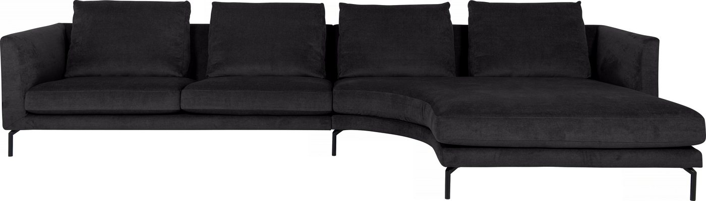 furninova Ecksofa, mit abgerundetem Longchair, im skandinavischen Design von furninova