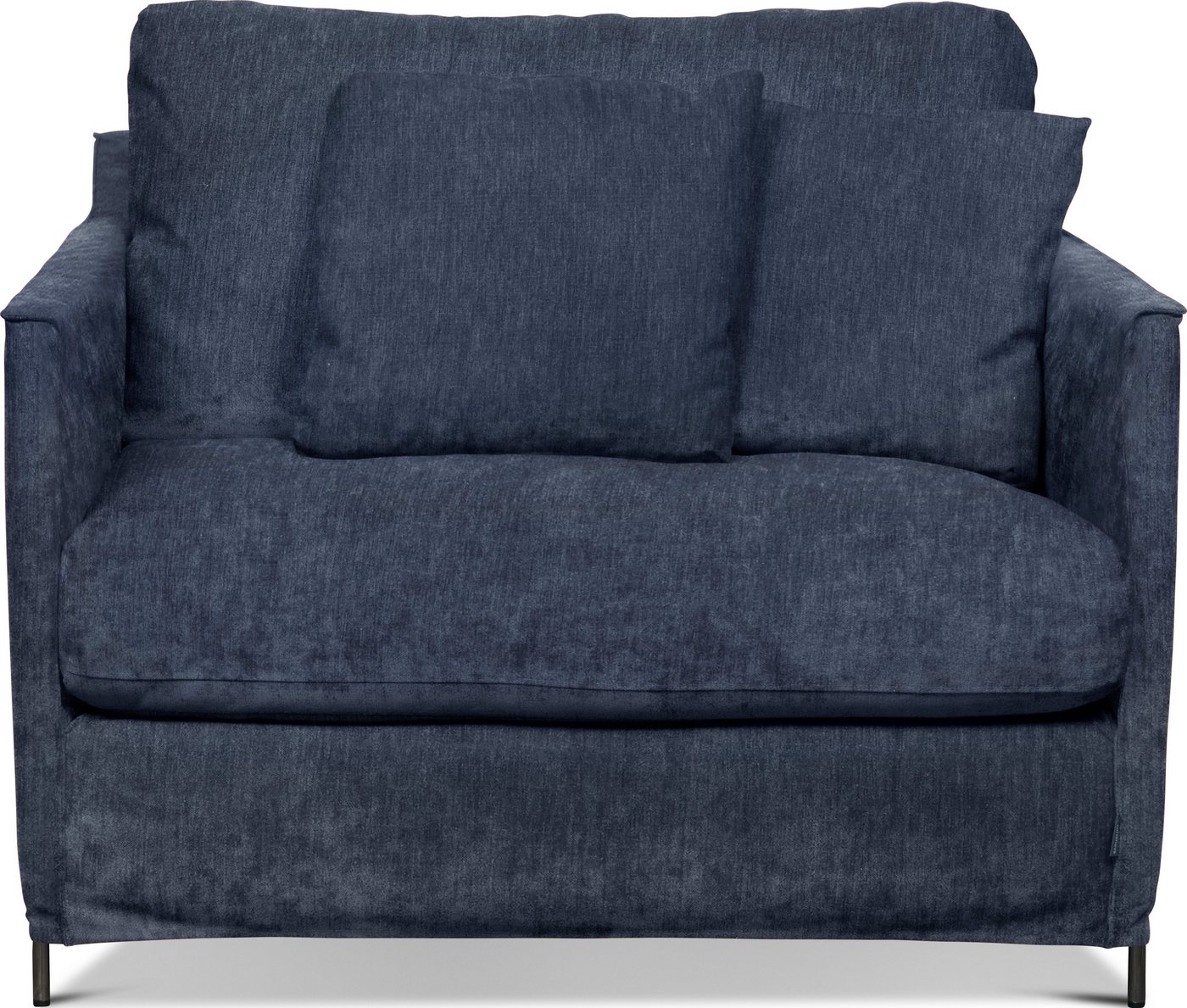 furninova Loveseat Petito, abnehmbarer Hussenbezug, alle Kissen mit Federn gefüllt, 2 Zierkissen von furninova