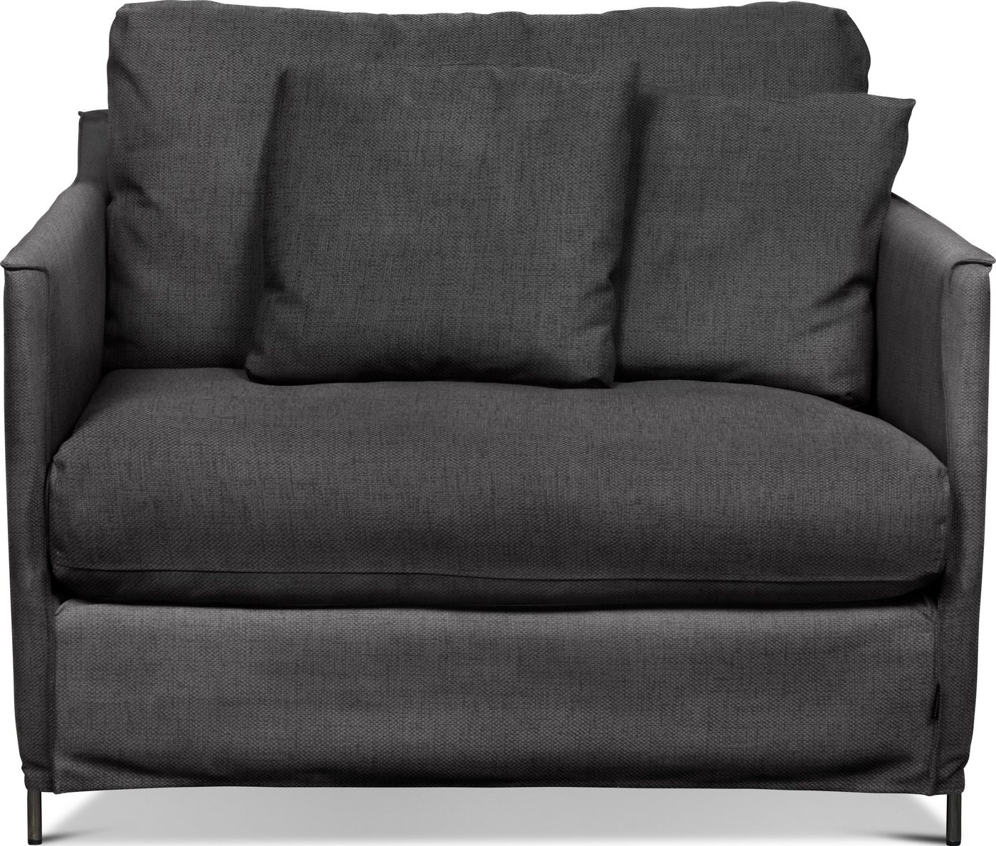 furninova Loveseat Petito, abnehmbarer Hussenbezug, alle Kissen mit Federn gefüllt, 2 Zierkissen von furninova