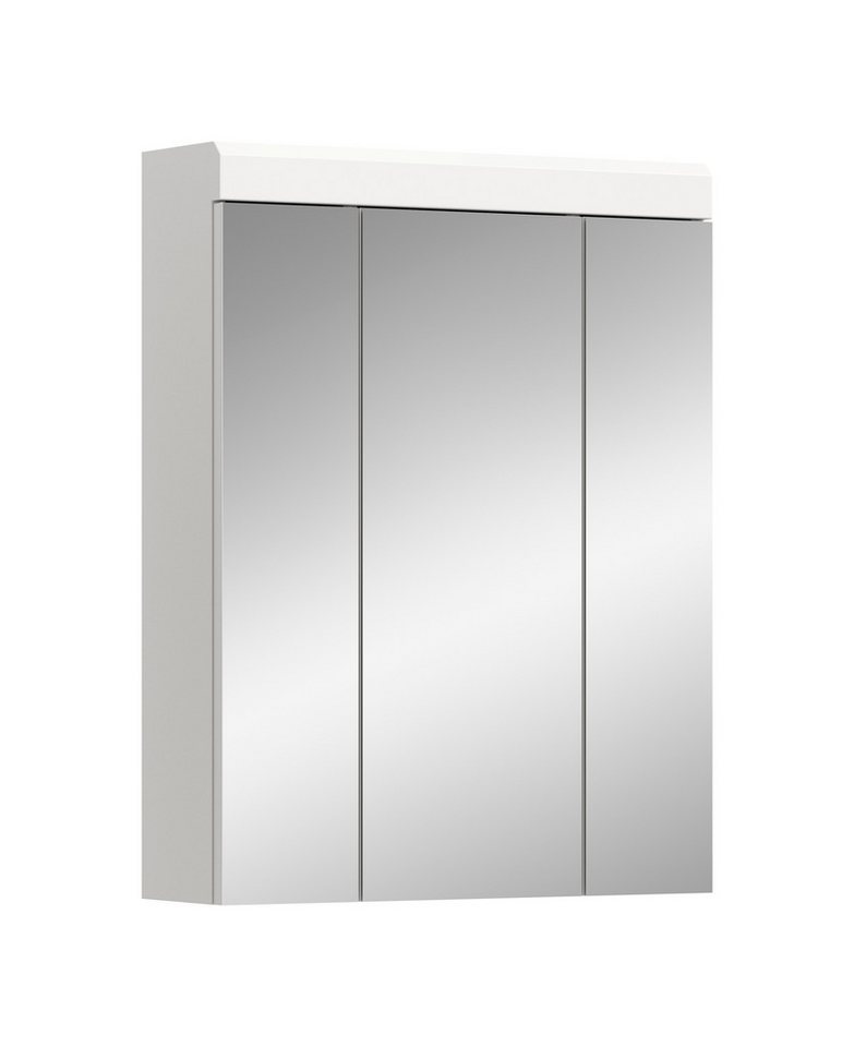 furnling Badezimmerspiegelschrank Scott 3 Türen, 9 Fächer, Spiegeltüren, Badmöbel, Badschrank, Spiegelschrank von furnling