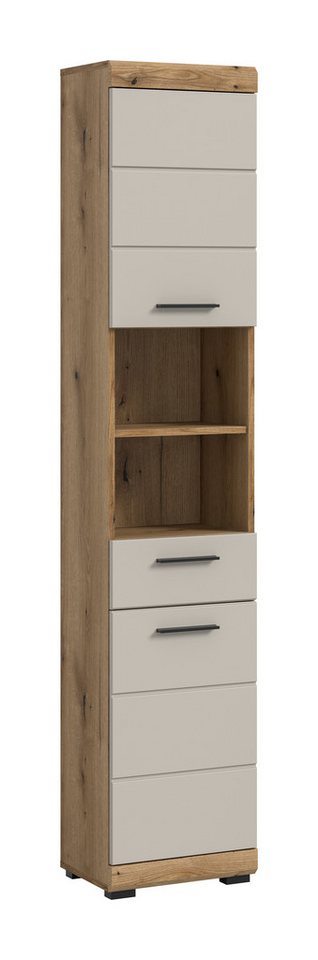 furnling Hochschrank Scott 2 Türen, 2 offene Fächer, Badezimmermöbel, Badschrank, Bad Hochschrank furnling Hochschrank Scott 2 Türen, 2 offene Fächer, Badezimmermöbel, Badschrank, Bad Hochschrank von furnling