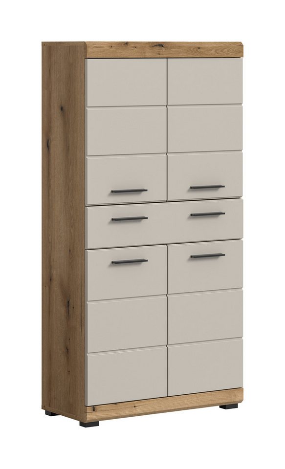 furnling Midischrank Scott 1 Schublade, 4 Türen, 4 Fächer, Badmöbel, Badschrank, 74 cm breit furnling Midischrank Scott 1 Schublade, 4 Türen, 4 Fächer, Badmöbel, Badschrank, 74 cm breit von furnling