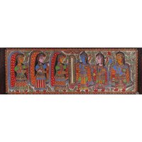Ram Vivah -1 Madhubani Gemälde von fusionbrushesbyrupal