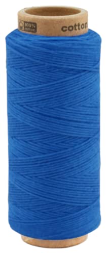 100 Meter Baumwollkordel 1,0 mm, Kordel Schnur Baumwolle Bindfaden Bäckergarn Geschenkband (0183 - Stahlblau) von fuwi